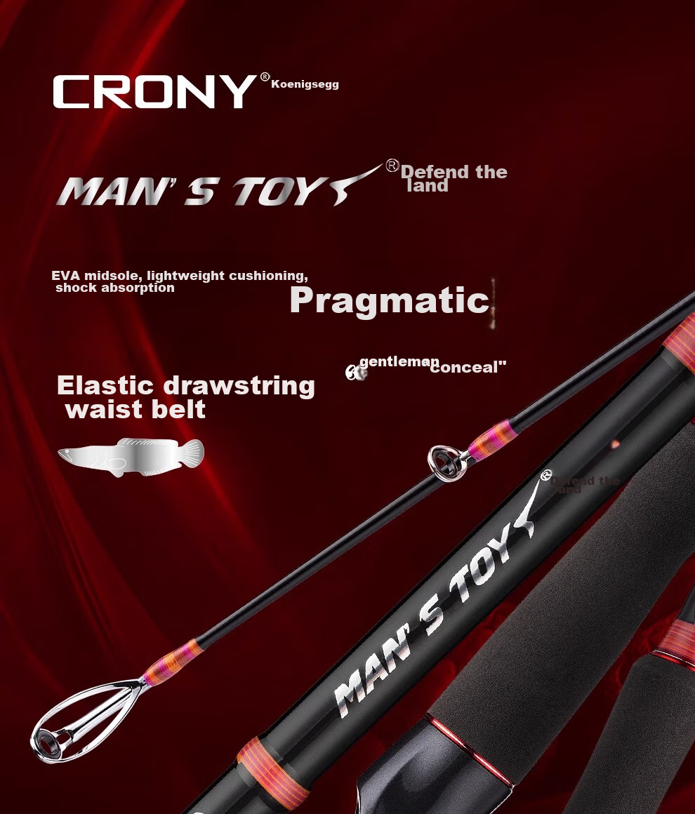 CRONY XH Ultra-Light And Ultra-Hard Fishing Rod, 2.21m Hantu Gun Handle Light Reel Rod-S732XH Straight Handle 2