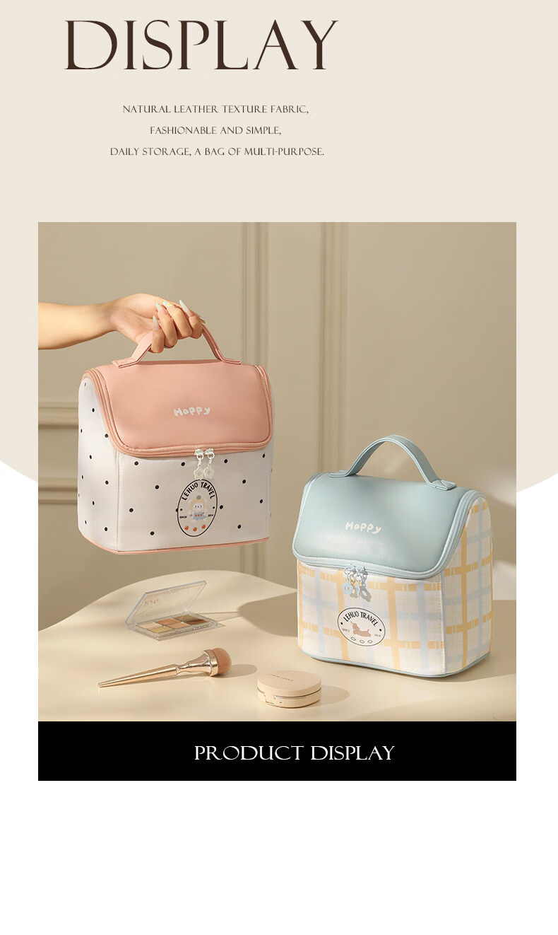 Right Away Large Capacity Makeup Bag for Women 2026 New High-Value Travel Portable Skincare Toiletry Organizer Pouch with Compartments 23