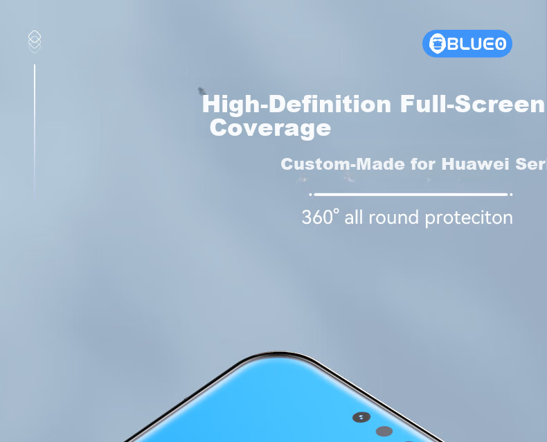 BLUEO Huawei Mate80 Pro Max/Mate80 RS Screen Protector Tempered Glass Anti-Static Anti-Drop Dust-Free Film 4