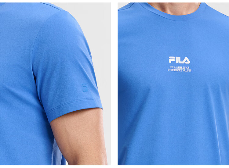 FILA Official Men's Knitted Short Sleeve Shirt 2026 Summer Fitness Sports Basic Moisture-Wicking Quick-Dry T-Shirt 50