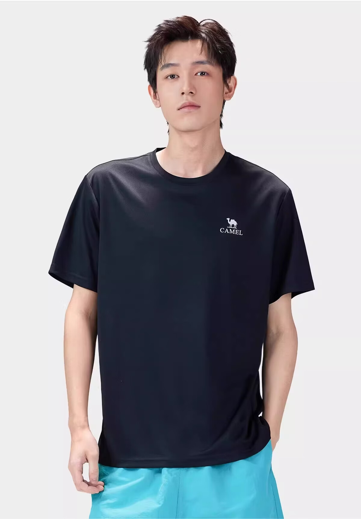 CAMEL Outdoor Quick-Dry T-Shirt Women 2026 Spring Summer New Short Sleeve Breathable Sweat-Absorbing Refreshing Hiking Sports Shirt Men K039 19