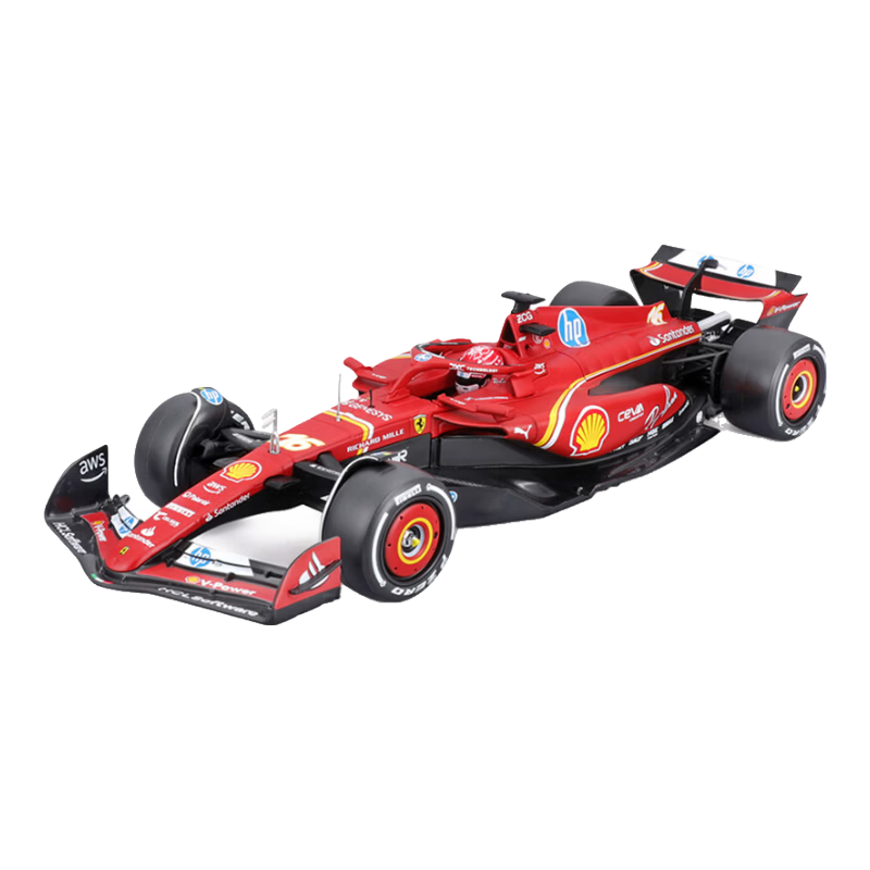 Bburago 1:24 F1 Ferrari SF24 Leclerc No.16 Deluxe Edition Diecast Car Model