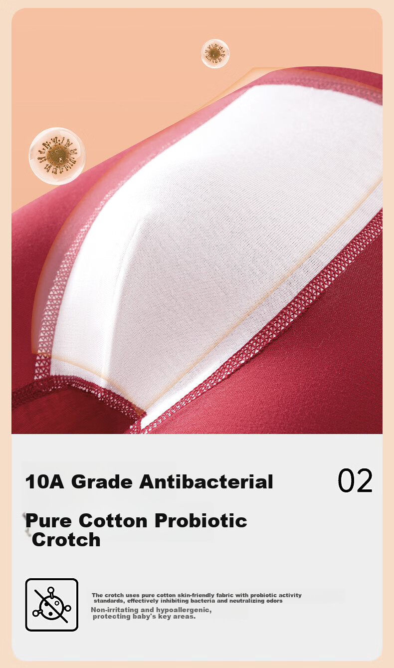 Hodo Children's Underwear Boys' Lucky Red New Year Solid Color Boxer Shorts Yuanbao Bear 110 6