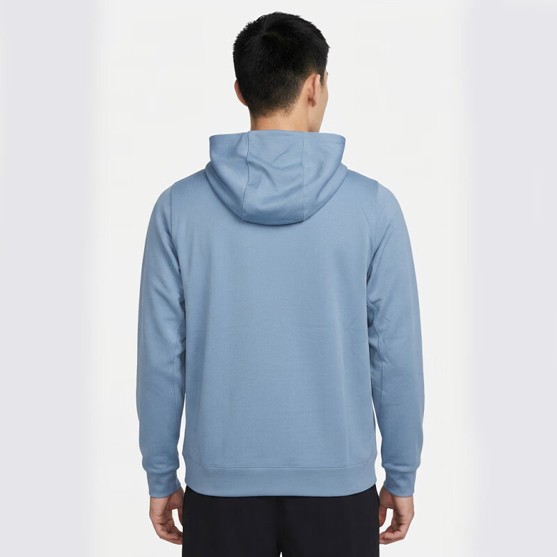 NIKE Men's Summer New Cotton-Feel Quick-Dry Sun Protection Hooded Jacket II1309-486 Blue 2XL