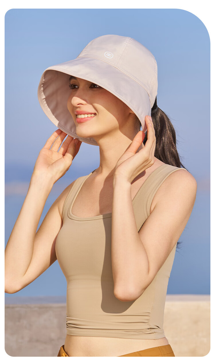 Zhenxiang Women's Summer Bucket Hat Versatile Sun Protection UV Shield Face Covering Small Black B956 13