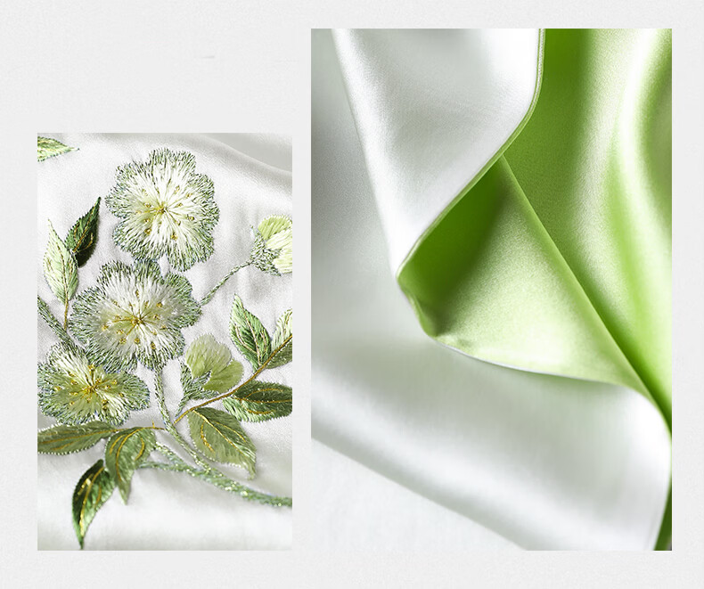 Hangsilu Silk Scarf for Women, Suzhou Embroidery Mulberry Silk Shawl, Birthday Gift, Holiday Present for Girlfriend, Mother, Elders, High-End 20