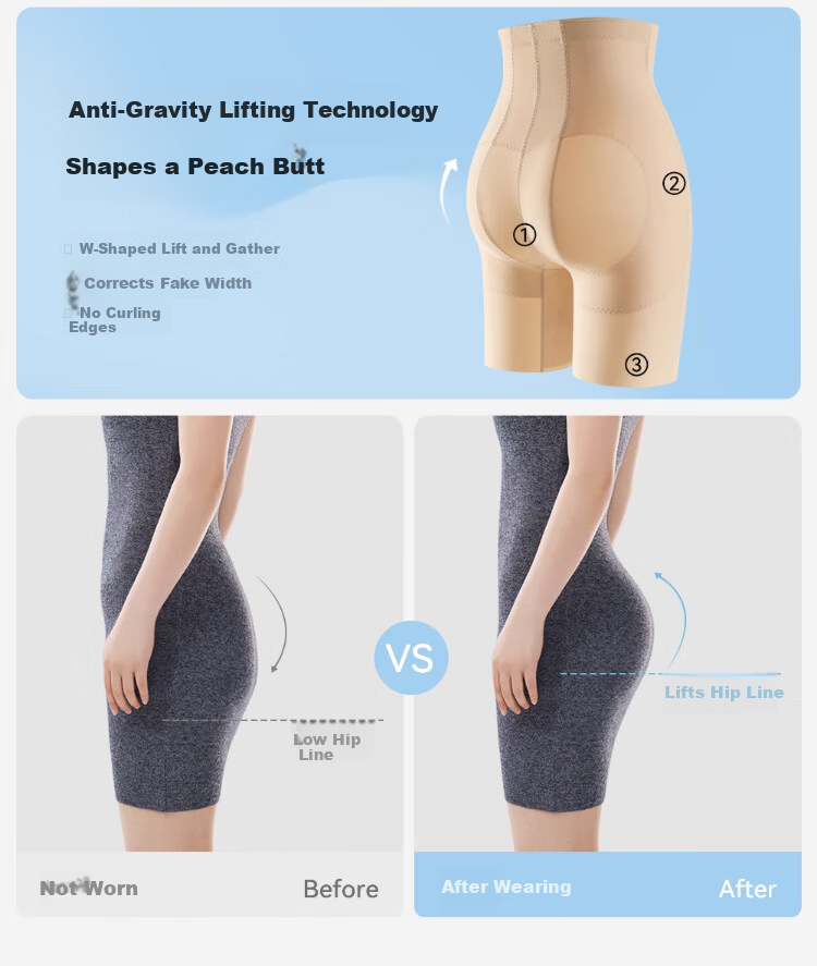 XUEXIMAN High-Waist Tummy Control Women's Butt-Lifting 7A Antibacterial Mulberry Silk Postpartum Shaping Waist Slimming Hip-Lifting Body Shaping Pants 8