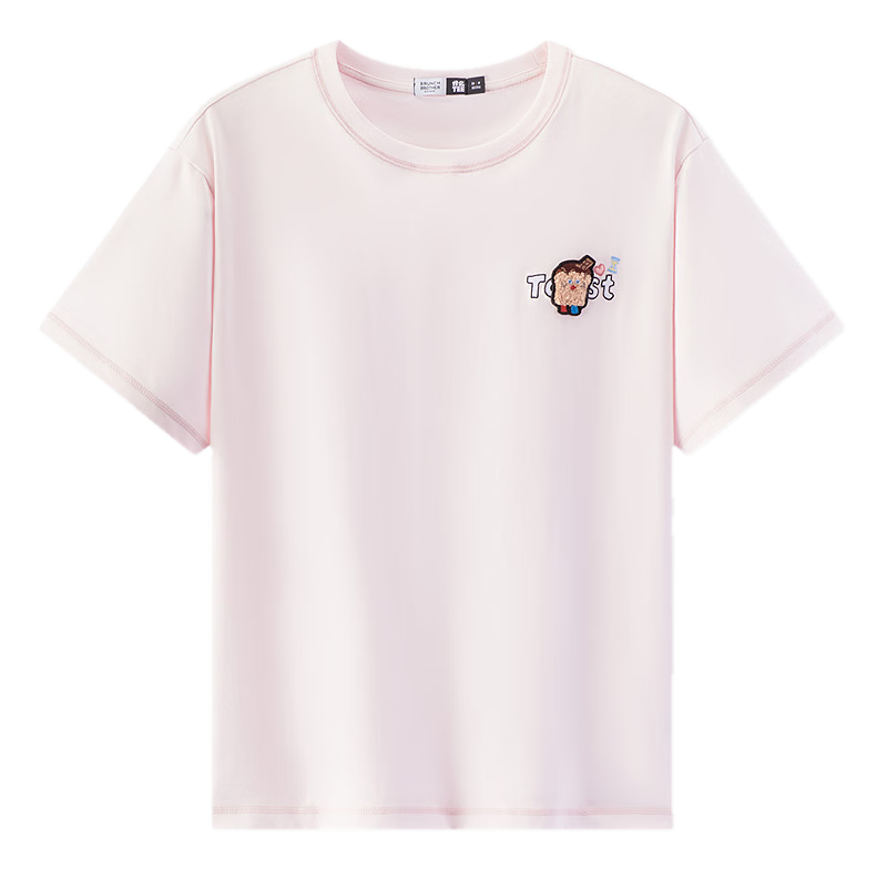 Semir BB Collaboration 100% Cotton Women's Short Sleeve T-Shirt 2026 Summer Breathable Loose Fit Crew Neck Top 109326100021