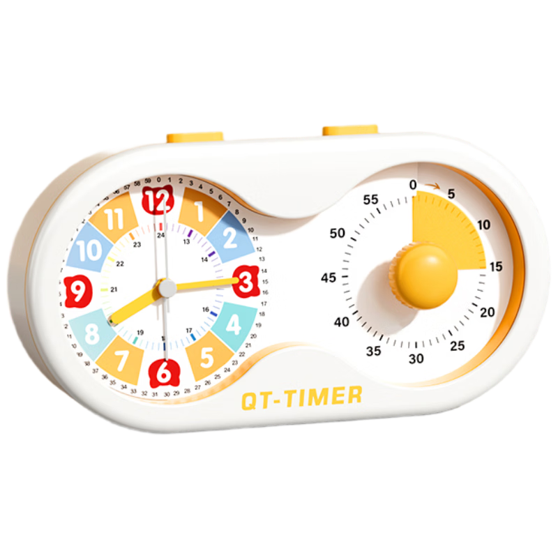 QT-TIMER Timer for Children's Self-Discipline Time Management, 2026 New Student Alarm Clock, Wake-Up Aid, Countdown Timer, Reminder Device, Electronic Alarm Clock, Two-In Gift