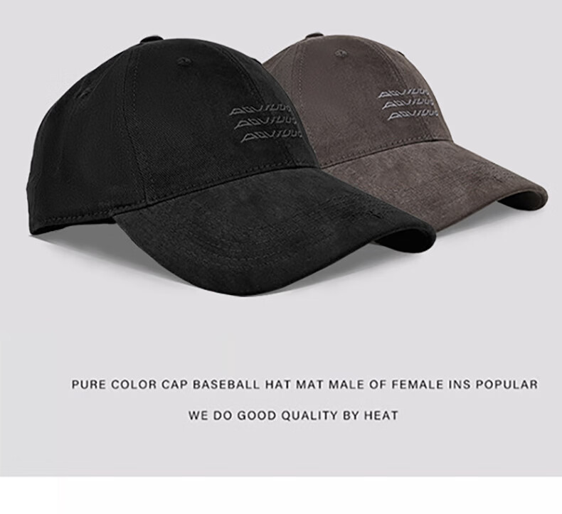 HAOGUAN Women's Baseball Cap Spring Summer New Retro Washed Fleece Sun Protection Duckbill Hat Korean Style Versatile Large Head Circumference Trendy Cap 8