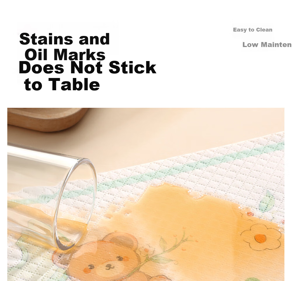 Betis Disposable Baby Placemat Portable Outdoor Table Mat Infant Oil-proof Waterproof Kids Placemat High Chair Tablecloth 10