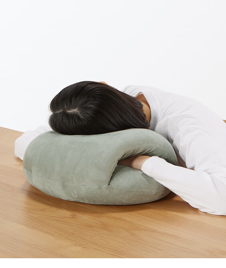 MUJI Soft Nap Cushion Pillow Office Desk Light Beige 1