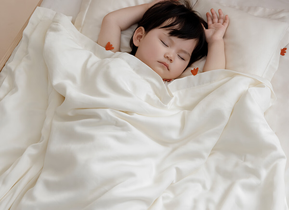 LAZY GOOSE Baby Washable Mulberry Silk Quilt Infant Air Conditioning Quilt Core Children's Tencel Summer Quilt 15