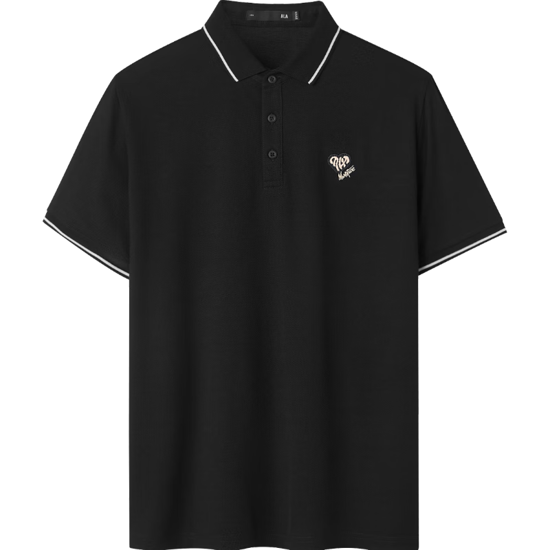 HLA Hailan Home Men's Short Sleeve Polo Shirt 26 Yixin Embroidered Cooling Short Sleeve Summer Shirt