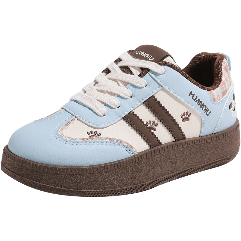 Global Cute Puppy Print Slip-On Sneakers for Women 2026 Spring Retro Casual Soft Sole Sports Shoes Pink Size 40