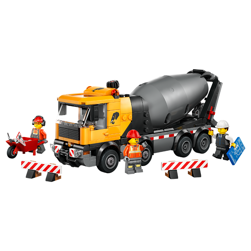 LEGO City Series 60478 Cement Mixer Truck Boys Children's Toy Birthday New Year Gift Decoration
