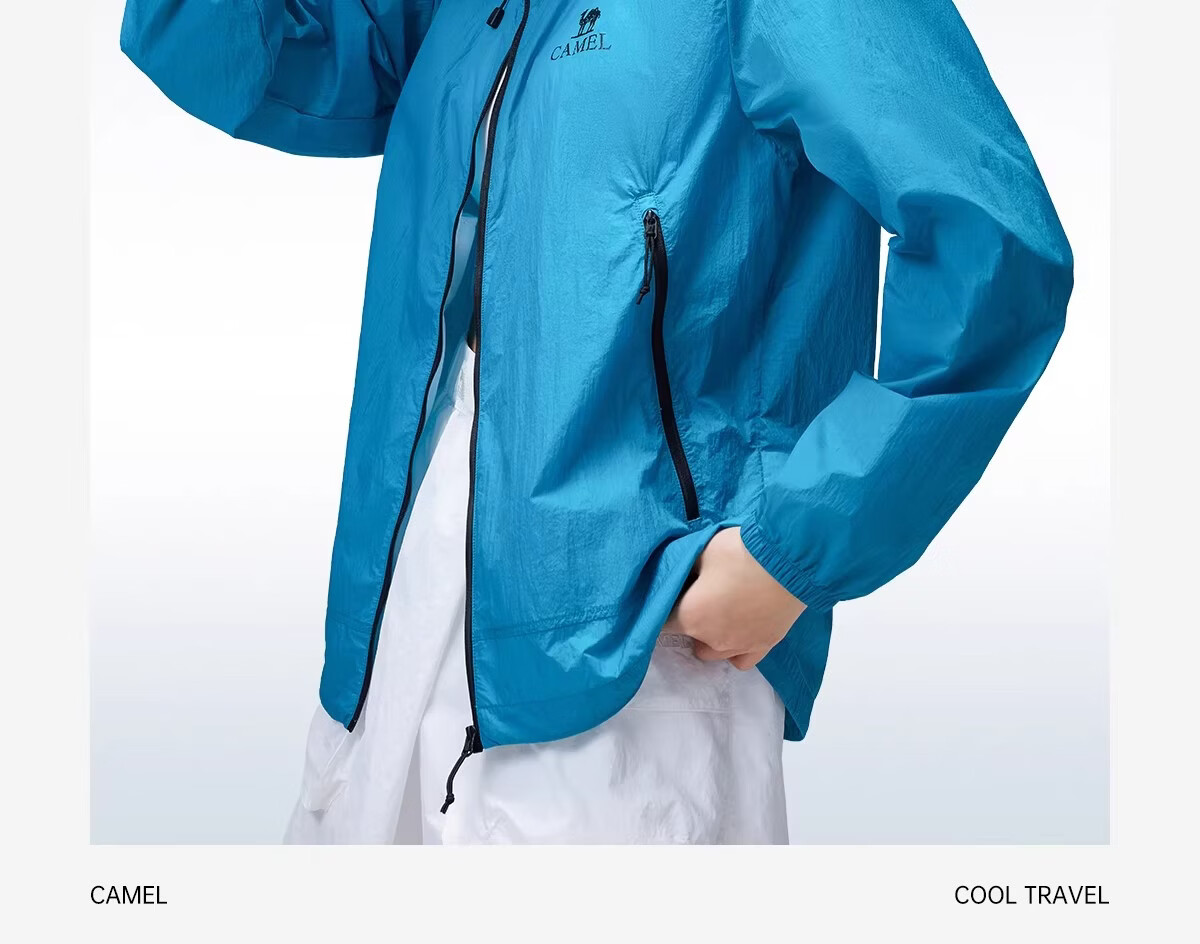 CAMEL [Wang Junkai Edition] 2026 Spring Summer Unisex Breathable Cooling Windproof Water-Repellent Sports Jacket 35