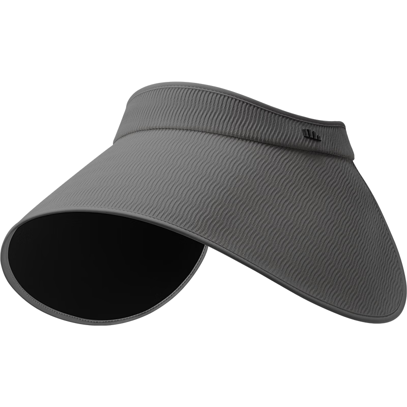 Beneunder Lampshade Wide Brim Sun Hat Women Black Coated Full Face Sun Protection Open Top Sun Hat Dark Floral Gray