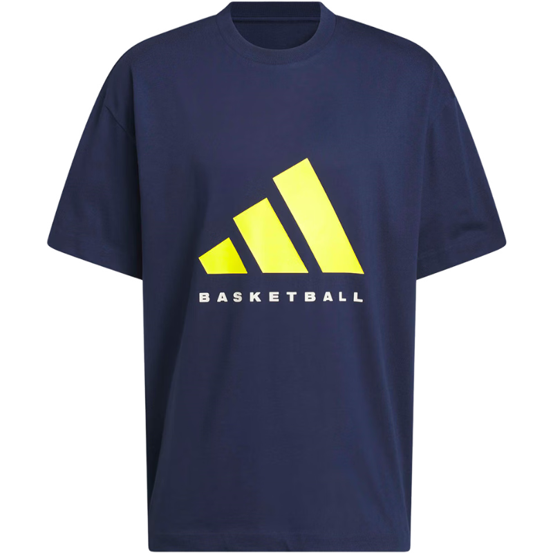 Adidas Unisex Basketball Series ADIDAS SS TEE Short Sleeve KB7559 Dark Indigo XL
