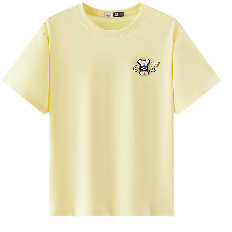 Semir BB Collaboration 100% Cotton Women's Short Sleeve T-Shirt 2026 Summer Breathable Loose Fit Crew Neck Top 109326100021