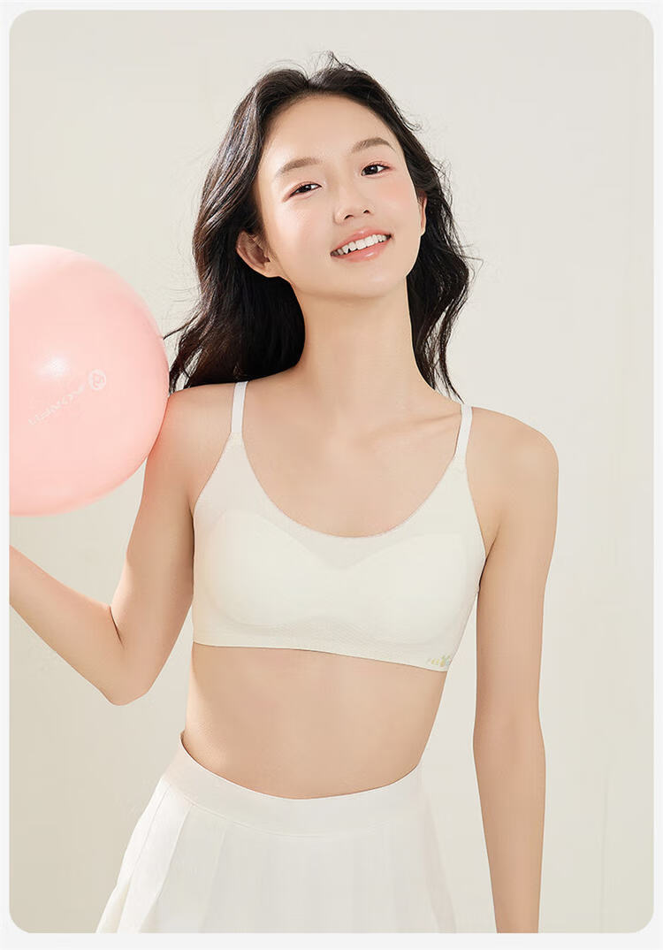 Langsha Girls' Bra Student Teen Development Stage Sports Shockproof Phase Two Small Vest Underwear 10