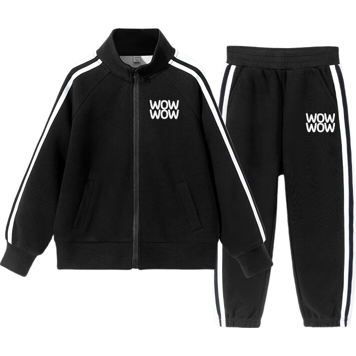 JEANSWEST Kids Sports Set 2025 Boys Spring Clothes Casual Two-Piece Set Girls Spring Autumn Jacket