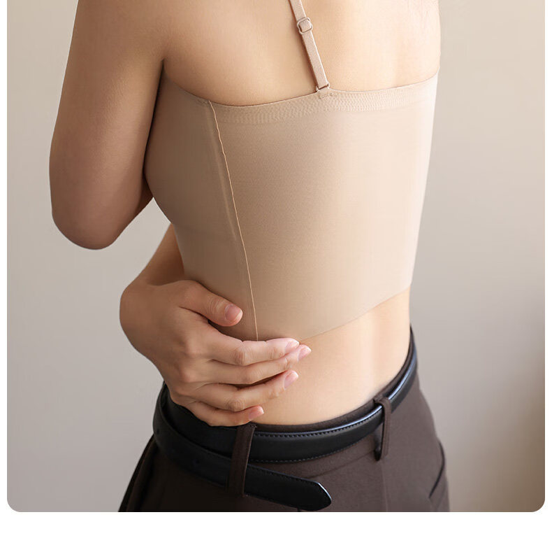MiiOW Ice Silk Sun Protection Camisole for Women with Built-In Bra Pads, Invisible Underwear, Beautiful Back Design, And Outer Wear Top 15