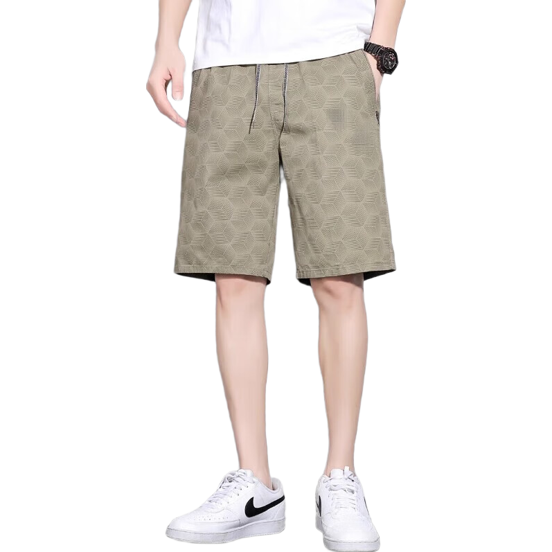 ROMON Cool-Feeling Sports Shorts for Men, 2025 Summer Thin Loose Casual Five-Point Pants for Men, New Style, Khaki, XL