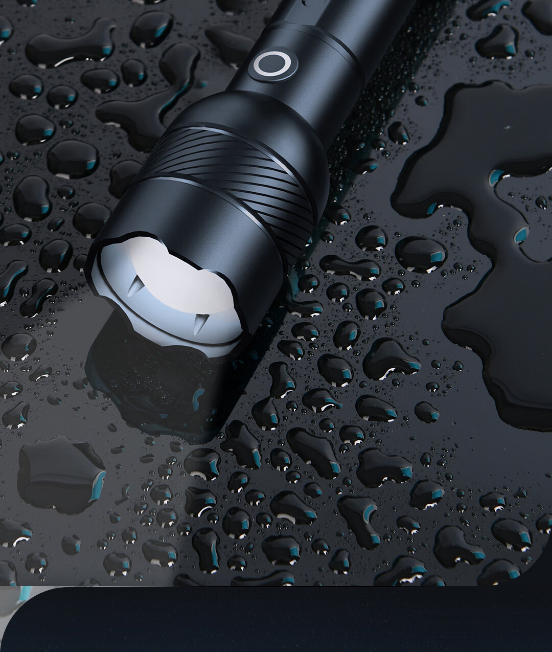 Deli Zoomable Flashlight High Brightness Long Battery Life Waterproof Rechargeable Outdoor Emergency Camping Light 14