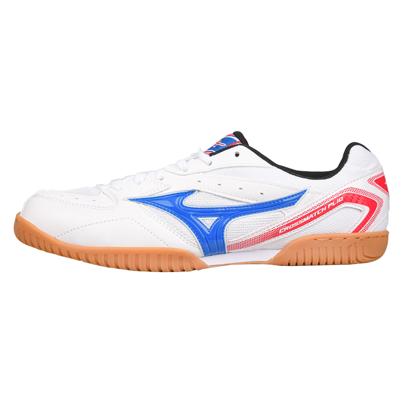MIZUNO Table Tennis Shoes Men Women Professional Breathable Durable Non-Slip Sports Training Shoes 183021 White Blue Red 40.5