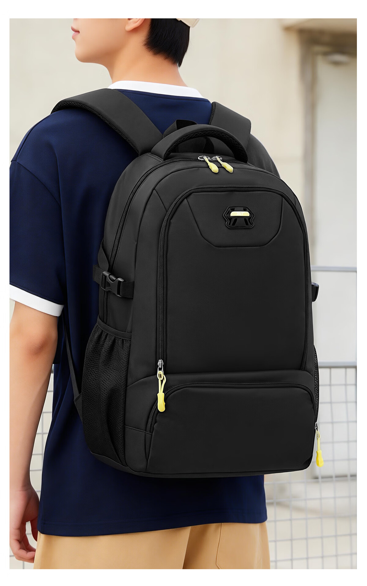 361° Large Capacity Boys' School Backpack for Middle and High School Students, Pressure-Relief Ergonomic Anti-Sagging Lightweight Primary School Student Shoulder Bag 6