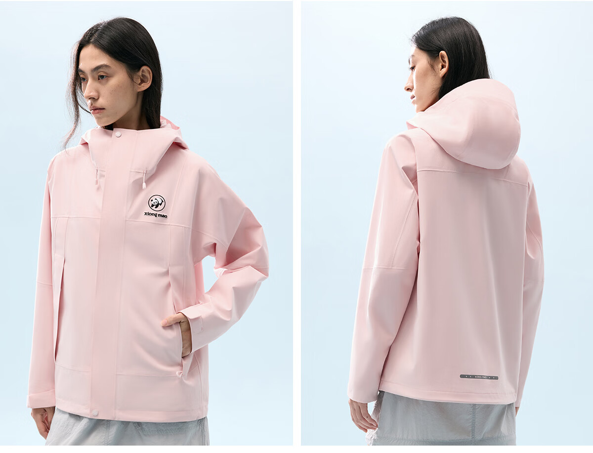 Panda [Play Wild] Single-Layer Shell Jacket 2026 Spring Summer Waterproof Windproof Abrasion-Resistant Fluorine-Free Mountaineering Outdoor Hiking Coat B060 36