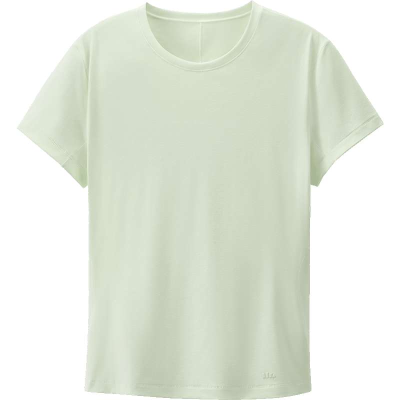Beneunder Women's Quick-Dry Cotton-Feel Short Sleeve Outdoor Sports Breathable Basic T-Shirt DR018 Fresh Green L
