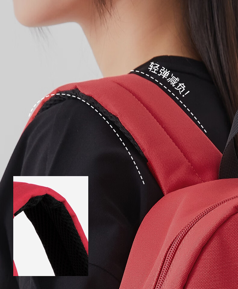 Dickies Backpack, Large Capacity Travel Bag for Women, Laptop Bag, Schoolbag for Female College Students And Middle School Students, Stylish Youth Pink 9