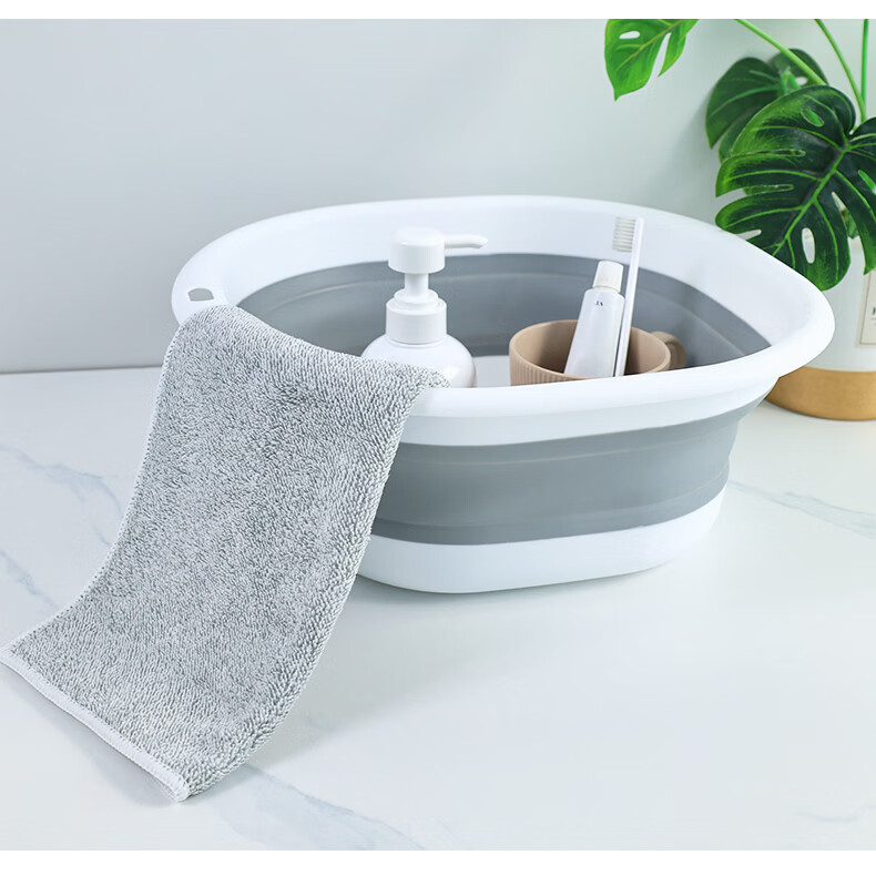 Grace Foldable Basin 25cm Small Household Travel Plastic Washbasin Blue 16