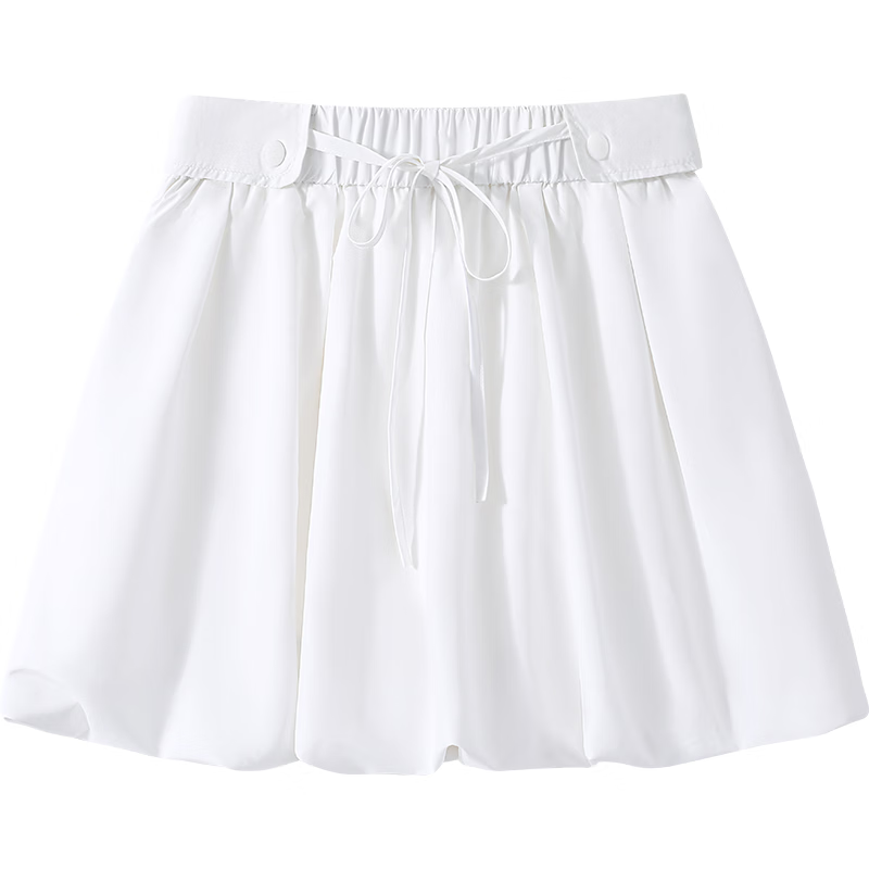 MJ STYLE Casual Skirt for Women 2026 Summer New Loose Drawstring Tulip Unique Design Simple Versatile Skirt
