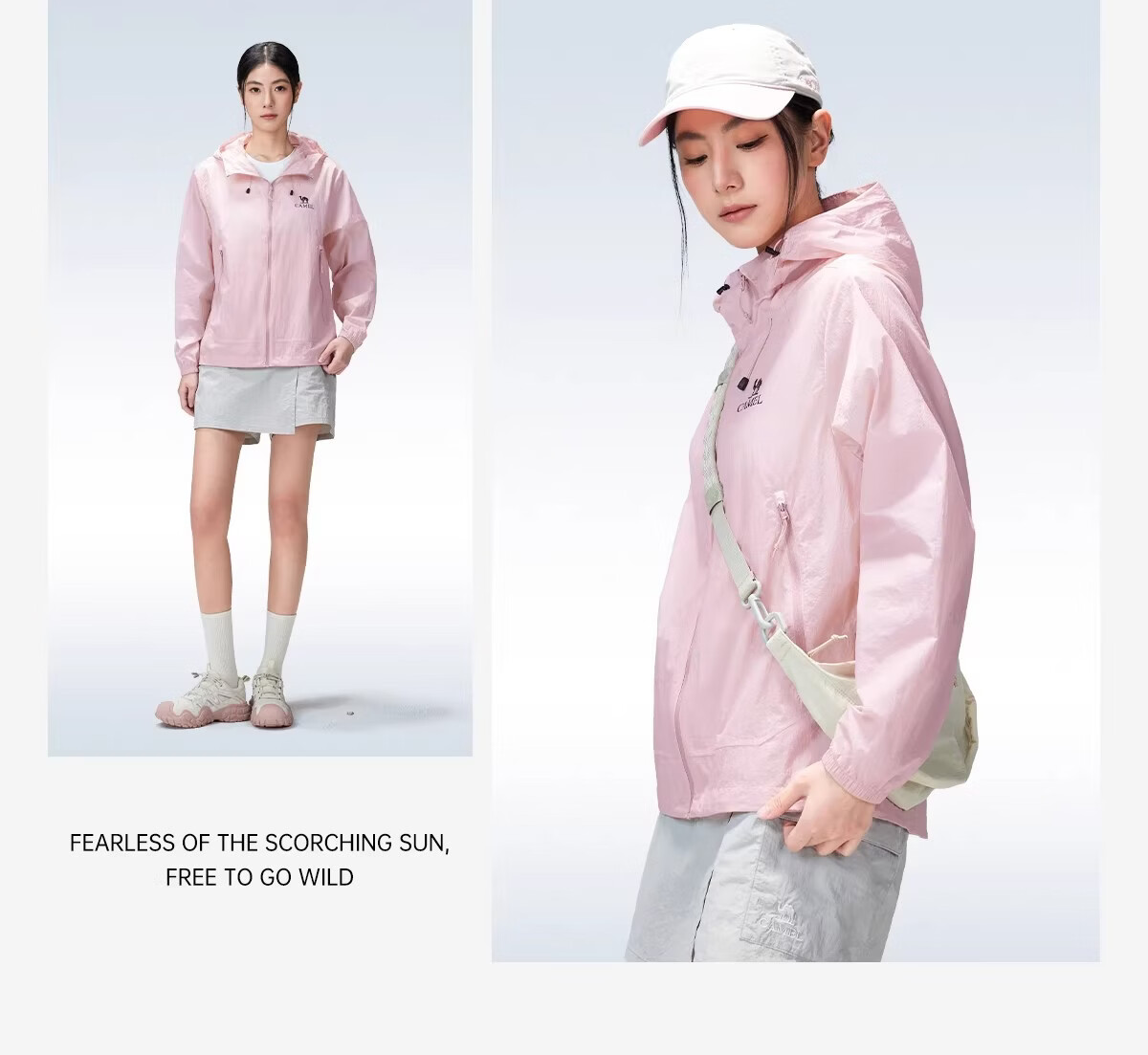 CAMEL [Wang Junkai Edition] 2026 Spring Summer Unisex Breathable Cooling Windproof Water-Repellent Sports Jacket 30