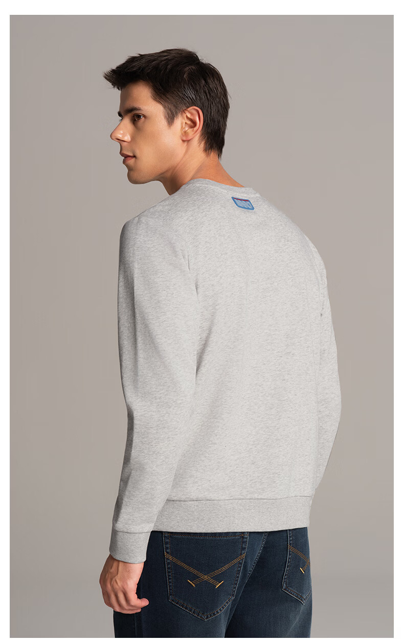 U.S. POLO ASSN. Men's Fleece-Lined Heavyweight Long Sleeve Sweatshirt Casual Loose Fit White XL 10