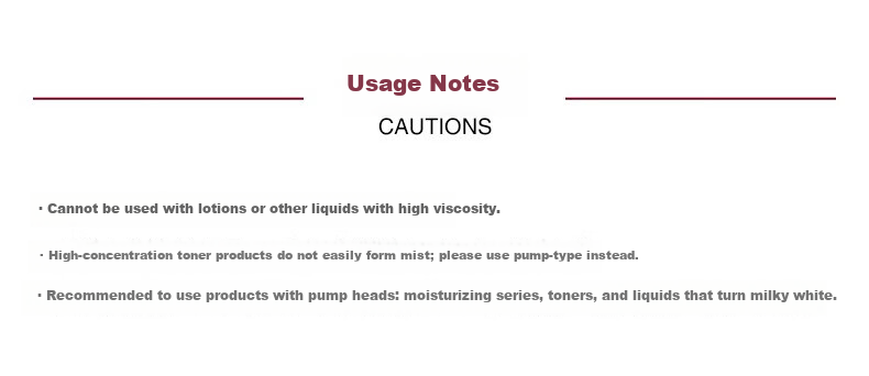 MUJI Spray Head F1A8095 for Toner Transparent 1 Piece 6