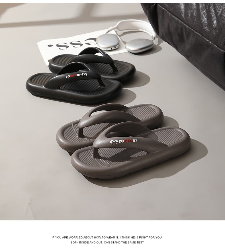 Cartelo Crocodile Men's Flip Flops Summer Outdoor Beach Sandals 1746 Black Size 44-45 8