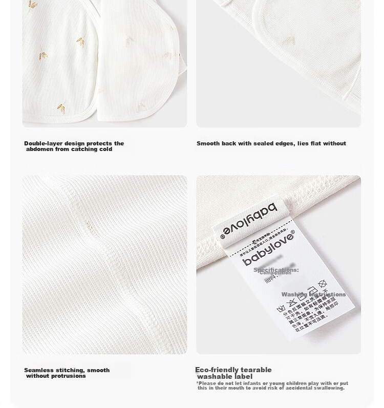 Babylove Newborn Half-Back Shirt Spring and Autumn Modal Cotton Top Infant Baby Monk Suit Baby Clothes Shisui Collection 9