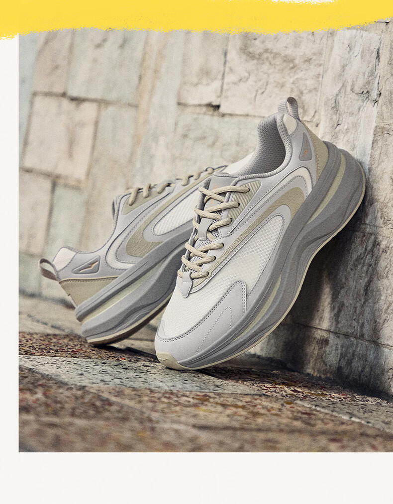 ERKE 2026 New Comfortable Thick-Soled Dad Sneakers Soft Elastic Versatile Casual Shoes Wei Yang 3 25