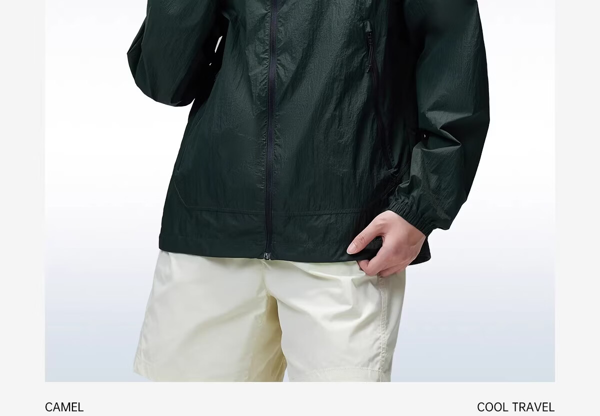 Camel [Wang Junkai Edition] 2026 Spring Summer Unisex Breathable Cooling Windproof Water-Repellent Sports Jacket 40