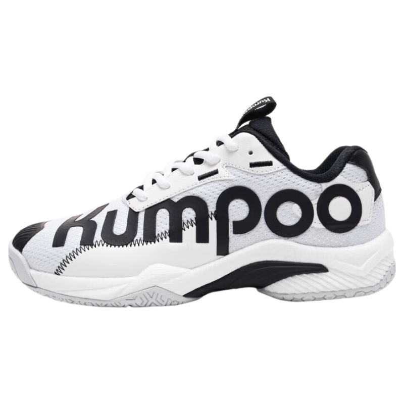KUMPOO Badminton Shoes, Non-Slip, Wear-Resistant, Breathable, Ultra-Light, Professional Training And Competition Sports Shoes KH-D72PRO White And Black 41