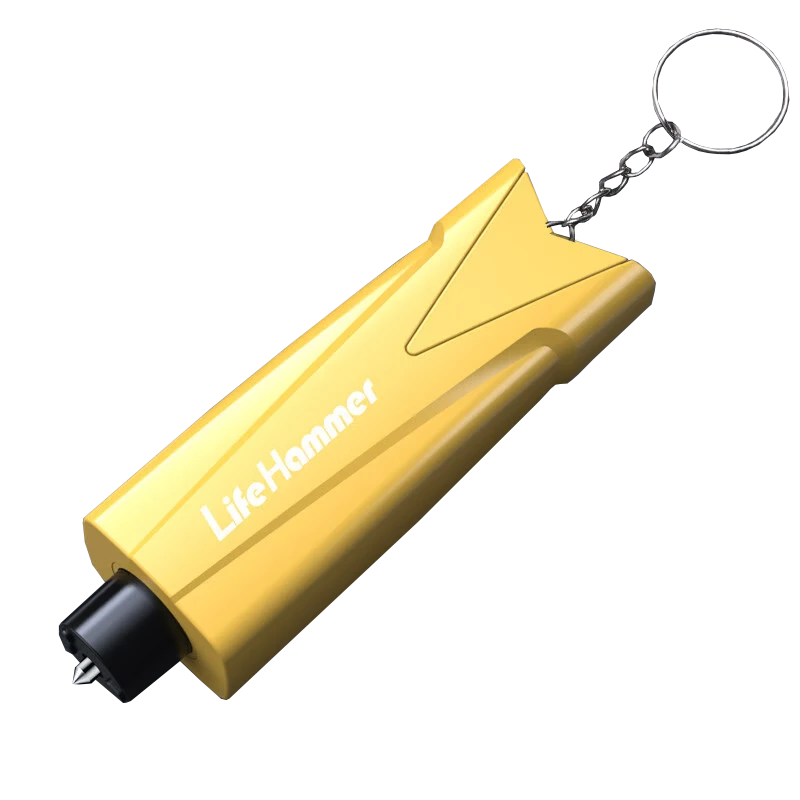 Aolin Car Escape Safety Hammer Glass Breaker Multi-Function Rescue Hammer Vehicle Window Breaker Hongyun Yellow
