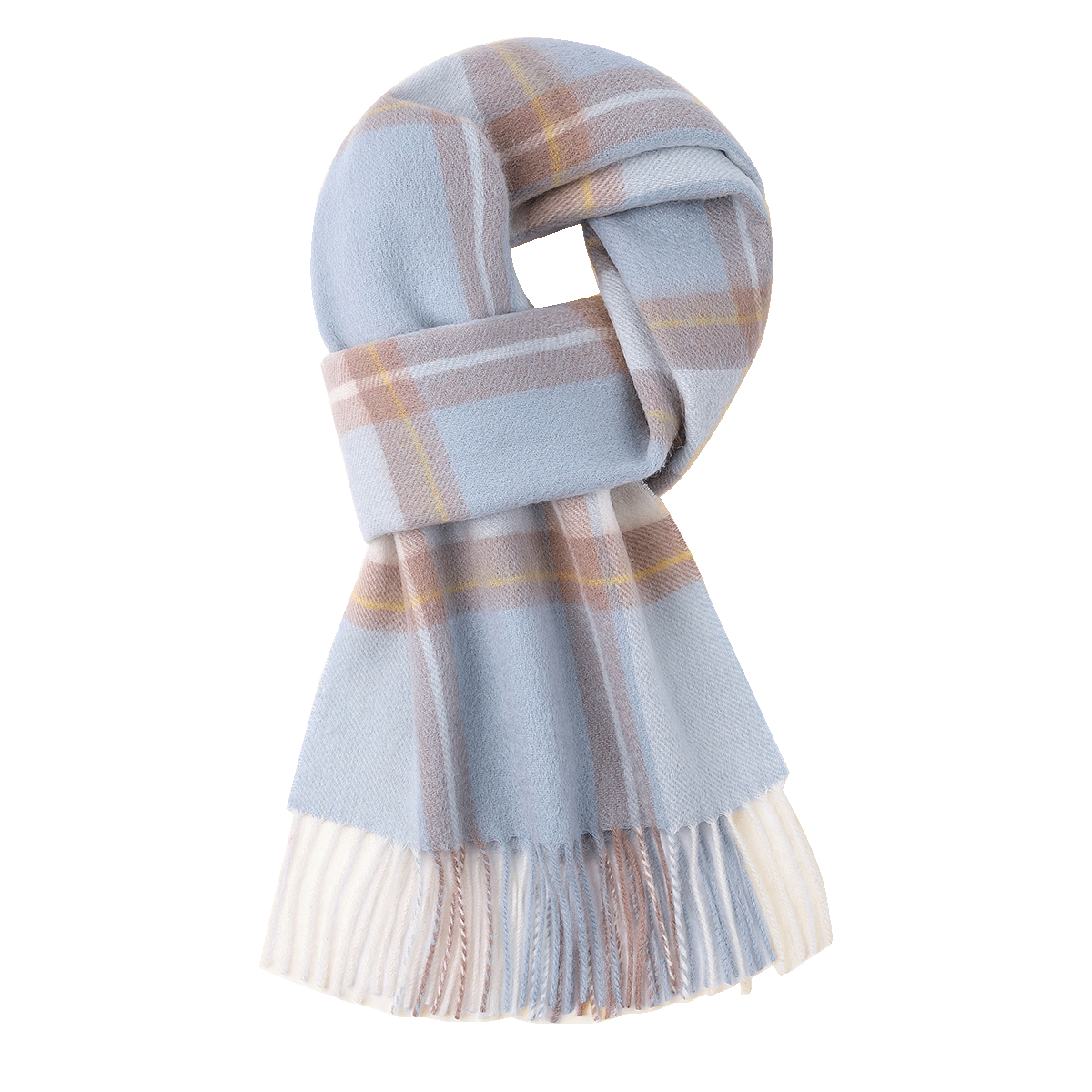 Hodo 100% Pure Wool Women's Plaid Scarf Warm Cold-Resistant Neck Warmer Gift Box for Girls New Year Birthday Present