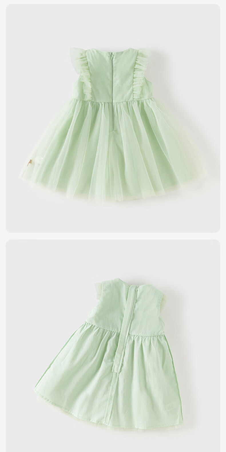 DAVE & BELLA Children's Mesh Dress Girls Princess Dress Baby Stylish Summer Dress Class A 11