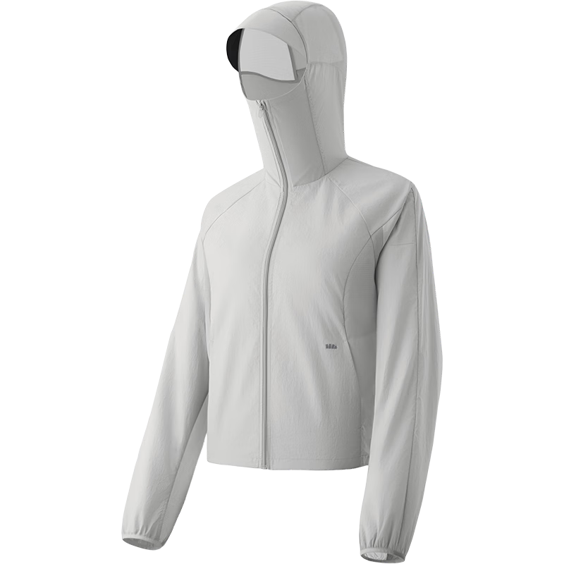Beneunder Women's Sunscreen Jacket UV Protection New Summer Lightweight Breathable Quick-Dry Outdoor Sports TS003 Light Charcoal Gray S