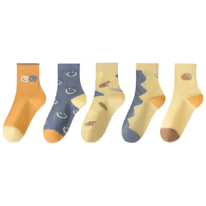 Jeep Kids Boys 100% Cotton Mid-Calf Socks Autumn Winter Antibacterial Odor-Resistant Versatile Socks for Boys Age 10