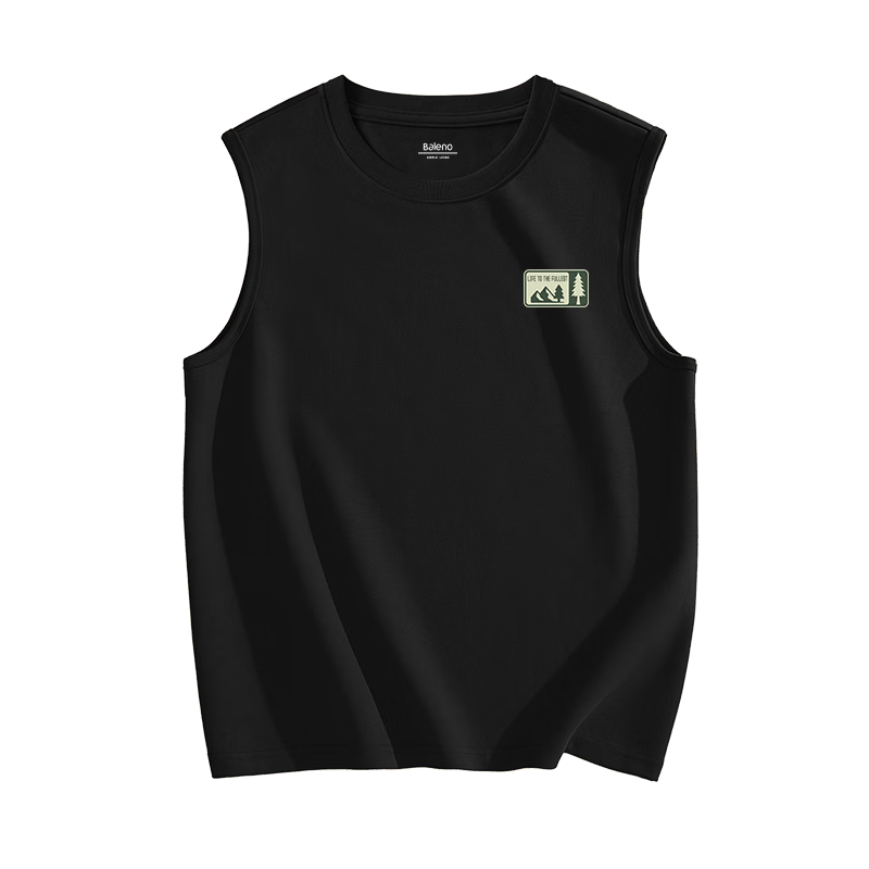Baleno Heavyweight Pure Cotton Vest Men 2026 Summer New Moisture-Wicking Breathable Refreshing Sleeveless T-Shirt Men's Sports Tank Top